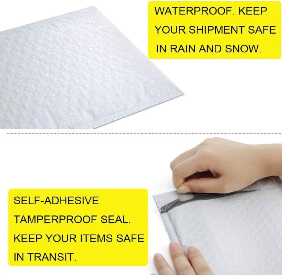 Secure Seal #0 6x10 Poly Bubble Mailers | Padded Shipping Envelope Mailers (Pack of 250)