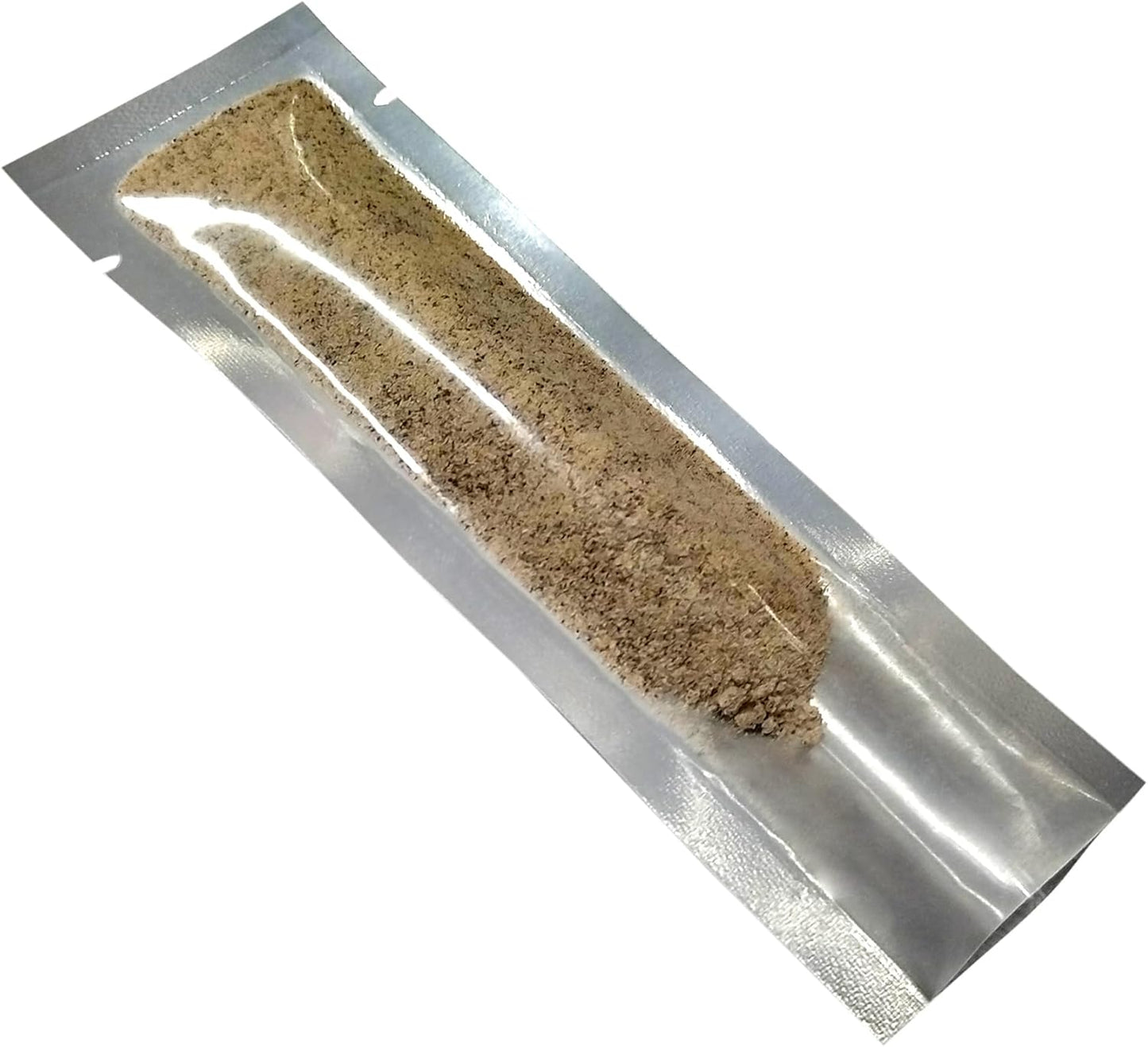 PABCK 500 Pcs 1.97x5.91 inch (inside size 1.57x5.51 inch) Clear Front Vacuum Heat Sealable Foil Bag Mylar Packets for Travel Skincare Sample Food Storage Candy Coffee Chololate Aluminum Foil Package