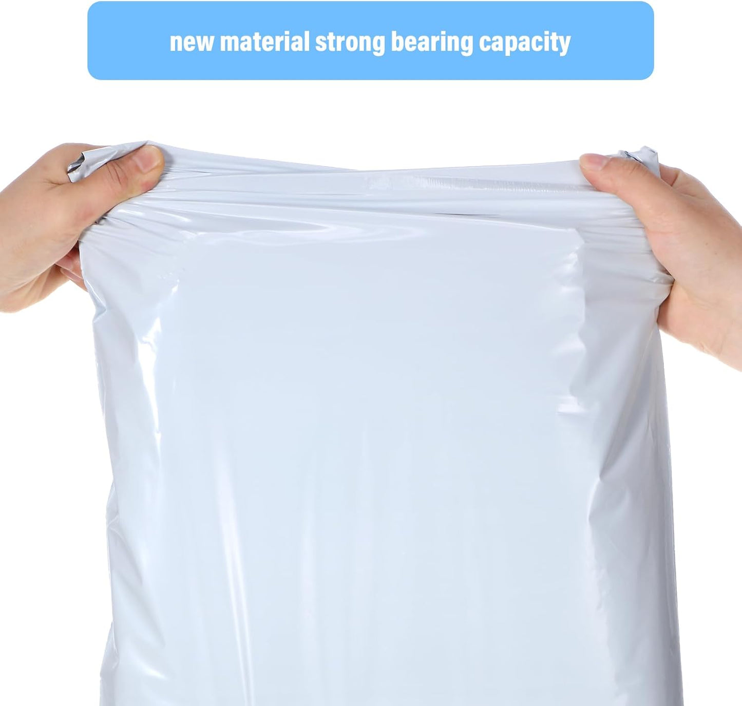 Outus 240 Pcs Poly Mailers Variety Pack Mailing Shipping Bags 6 Assorted Sizes Shipping Envelopes Self Adhesive Waterproof and Tear Proof Packaging Bags for Clothing Books Gift (White)