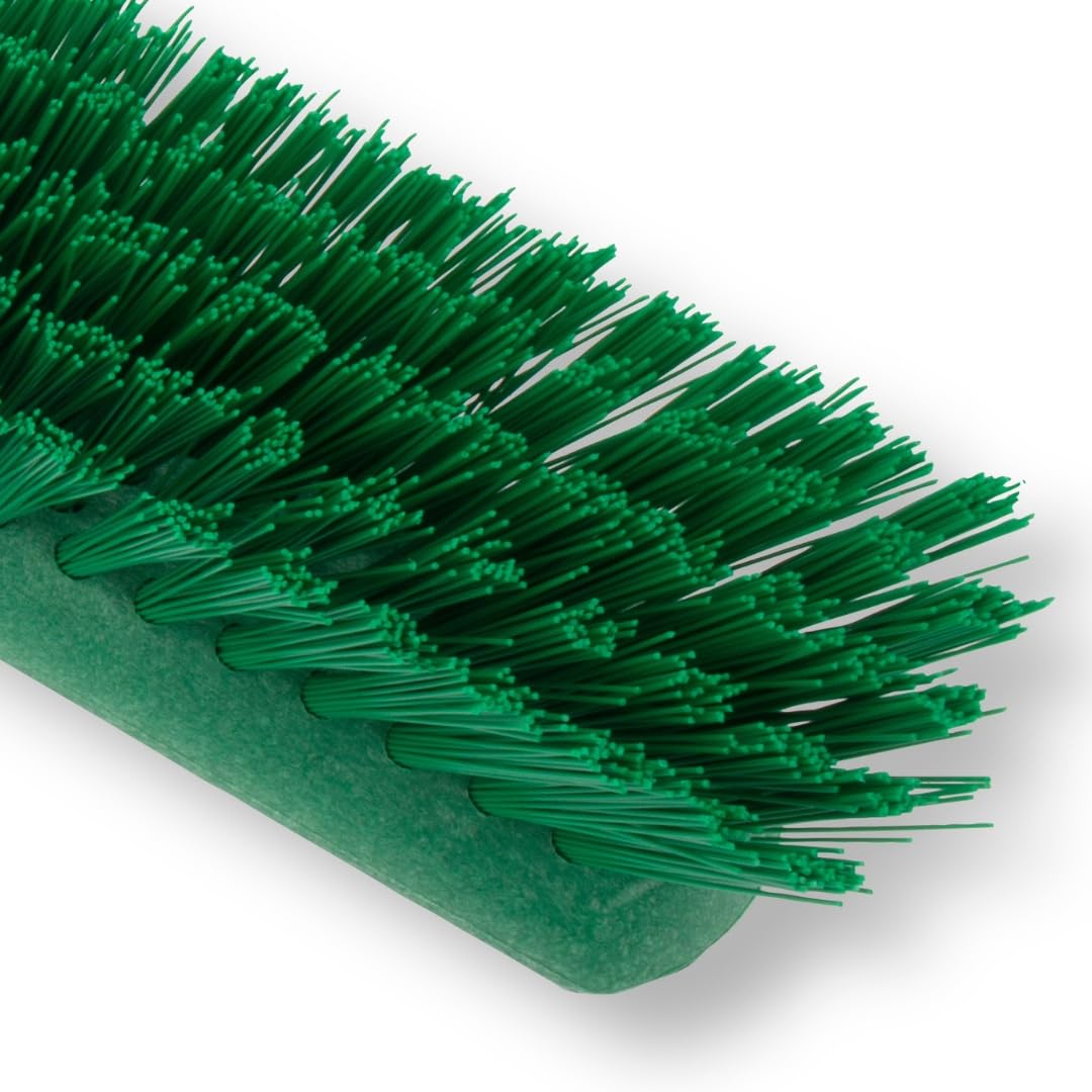 SPARTA Handheld Soft Counter Brush 8 Inch Bristle Span, Multi-Use Dust Brush with 5 Inch Handle for Tables, Countertops, and Delicate Surfaces, Polyester, Green, (Pack of 6)
