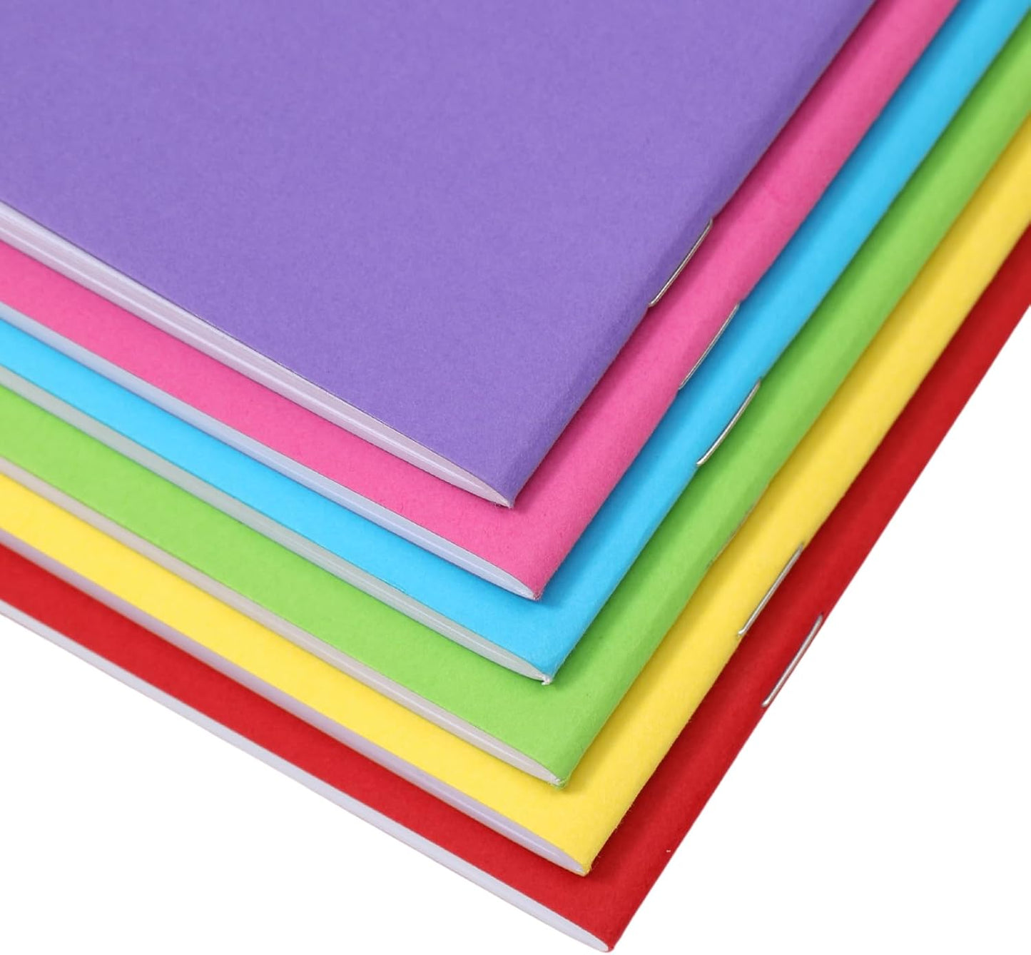 6 Pack Blank Books for Kids to Write Stories, Mini Notebooks Bulk Small Unlined Journals for Arts & Crafts, Drawing, Sketching, 24 Sheets/48 Pages (Colorful Covers, 4.3 x 5.6 In)