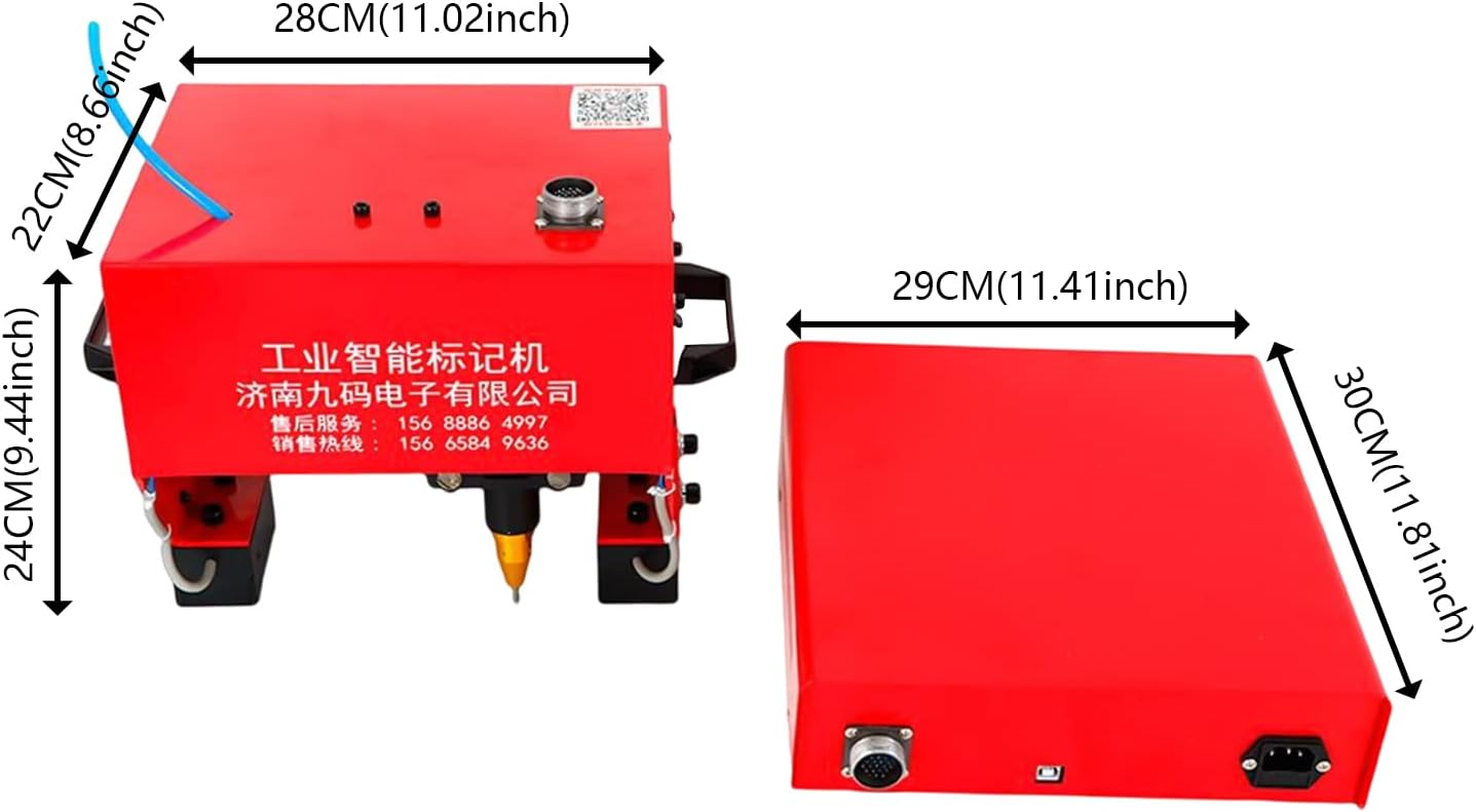 Pneumatic Dot Peen Marking Machine,Portable Marking Machine Metal Pneumatic,Electric Dot Peen Engraving Marking Machine for Make Letters Serial Numbers VIN Codes Number