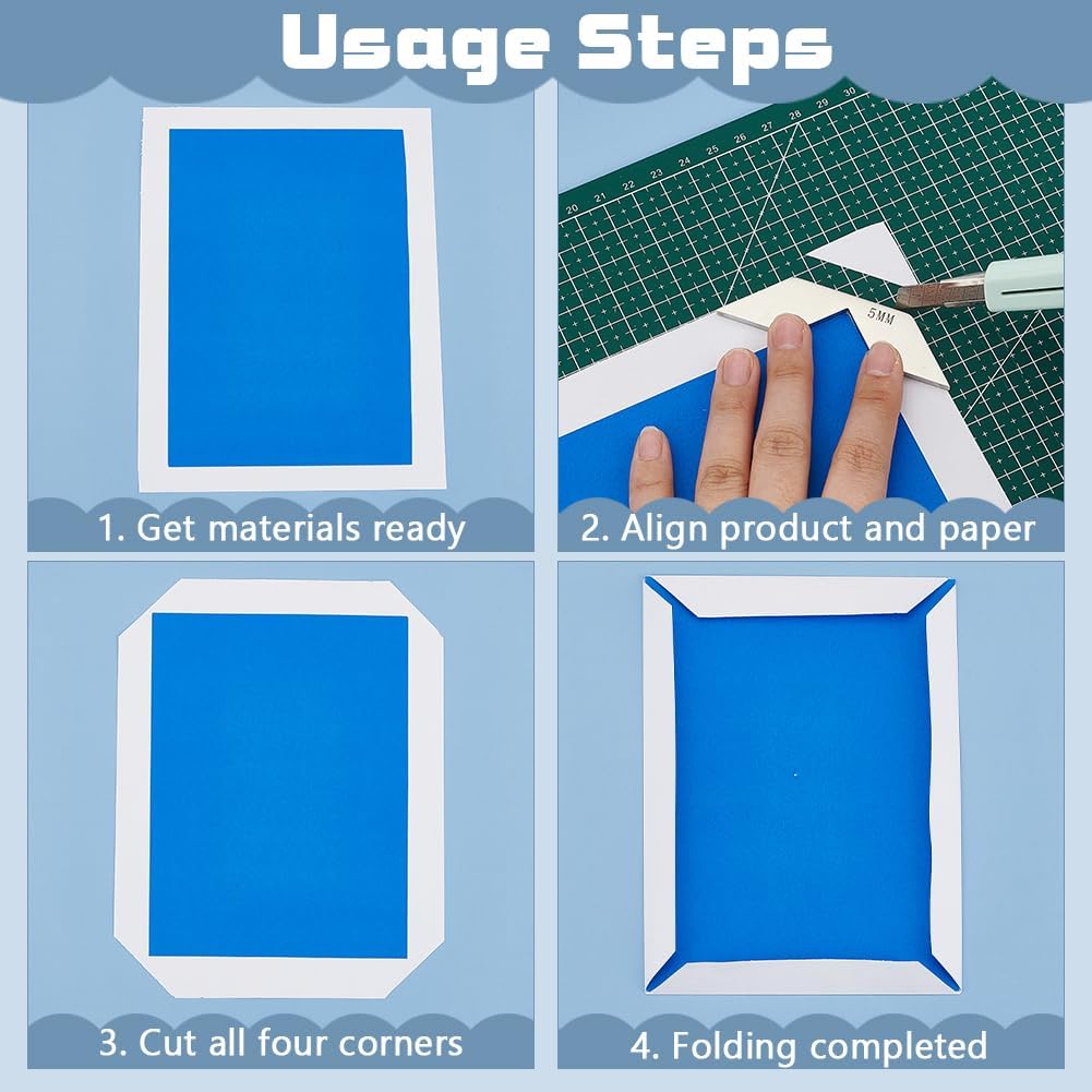 BENECREAT 5 Pcs 201 Stainless Steel Corner Miter Tool, 3/4/5/6/7mm Book Binding Corner Cutting Tool, Bookbinding Corner Cutting Jig Set, Bookbinding kit for Album Making, Bookbinding