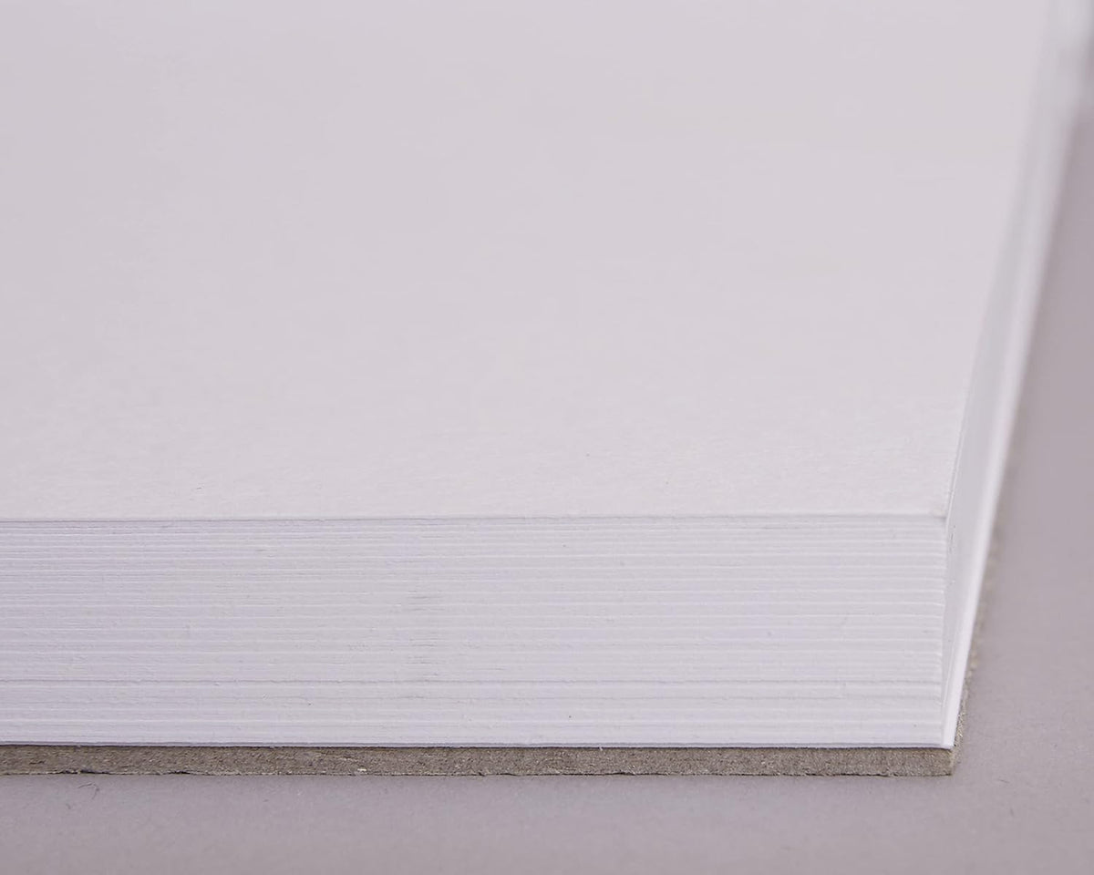 Mixed Media Paper Art Pad, 40 Sheets, A4 Size 110 lb/250 GSM, Glue Bound, Bleedproof, Acid Free, Cold Pressed for Artists Wet, Mixed Media Drawing and Techniques, Made in UK by Acuma Crafts