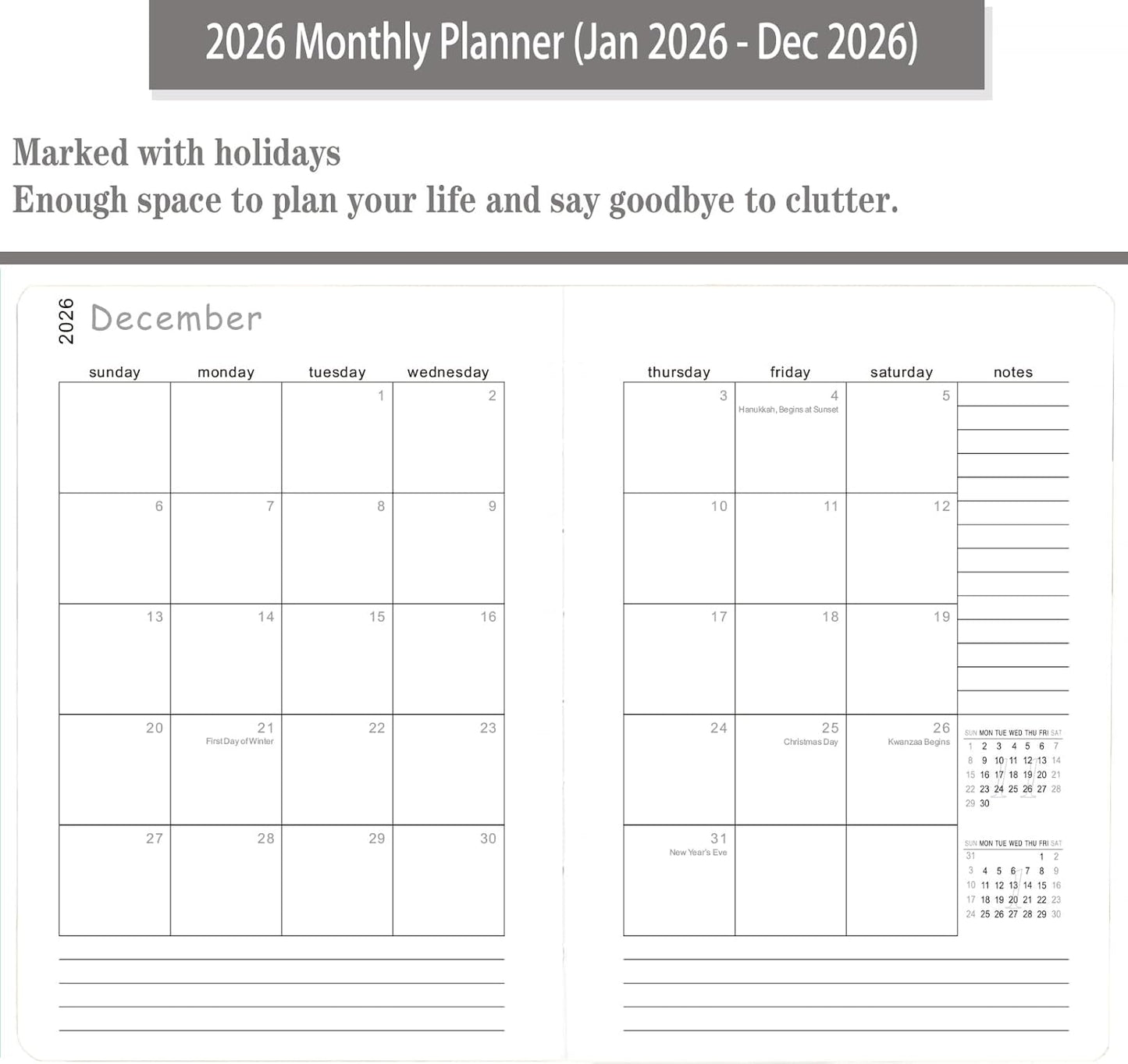 2026 Daily Planner/Calendar, One Page Per Day, Daily Monthly Agenda Planner with Time Slots and Monthly Tabs, Jan - Dec 2026, 5.7" x 8.25" Appointment Book, Pen Holder, Leather Cover (2026-Chartreuse)
