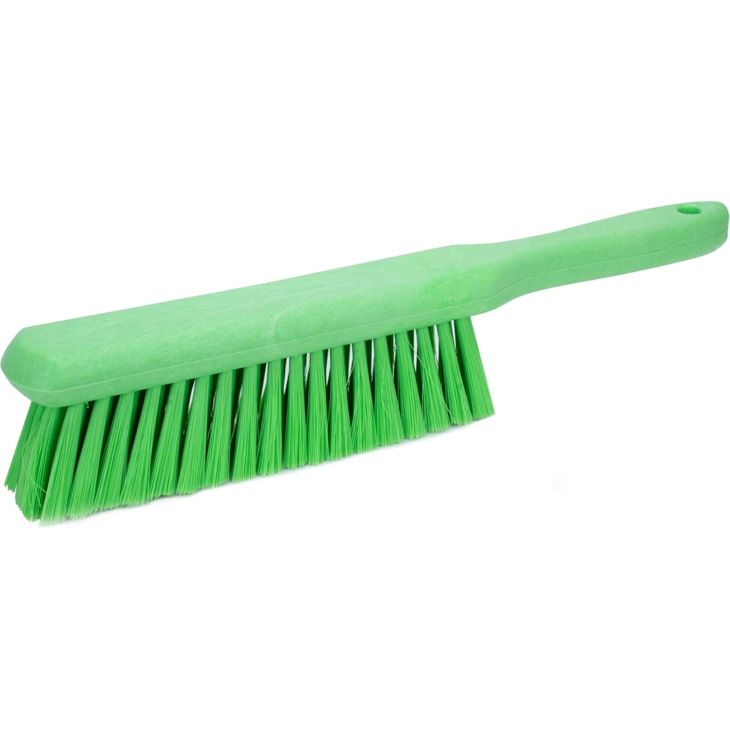 SPARTA Handheld Soft Counter Brush 8 Inch Bristle Span, Multi-Use Dust Brush with 5 Inch Handle for Tables, Countertops, and Delicate Surfaces, Polyester, Lime, (Pack of 6)
