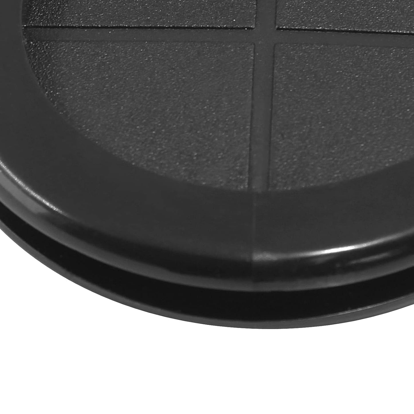 4 Pack Rubber Grommets 2" Inside Diameter 2-3/8" Drill Hole, Firewall Plug Grommet Rubber Grommets Wire Protection, Double Sided Round (Black)