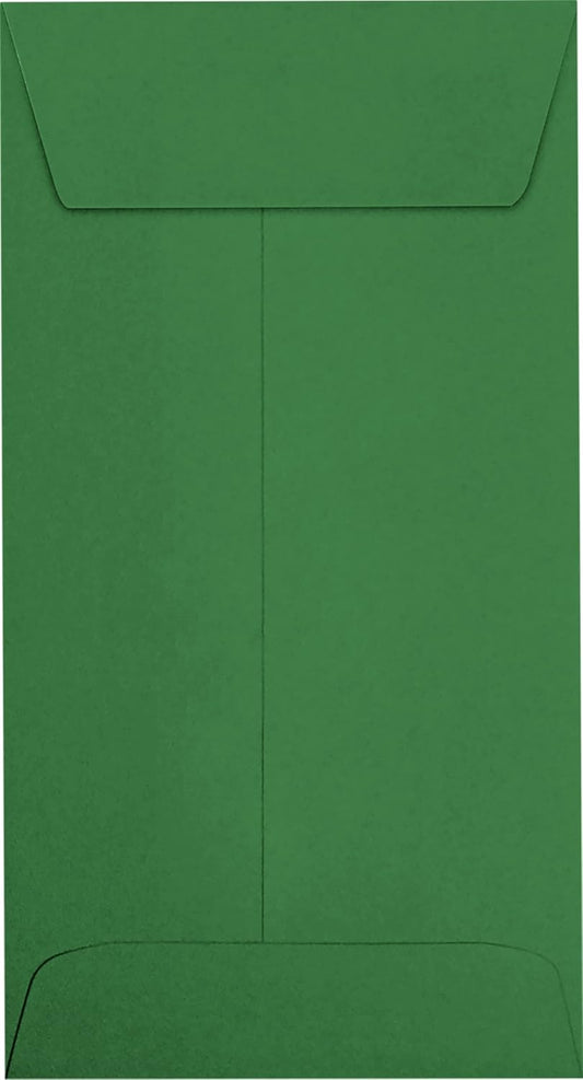 LUXPaper #7 Coin Envelopes | Peel & Press | 3 1/2" x 6 1/2" | Holiday Green | 80lb. Text | 500 Qty