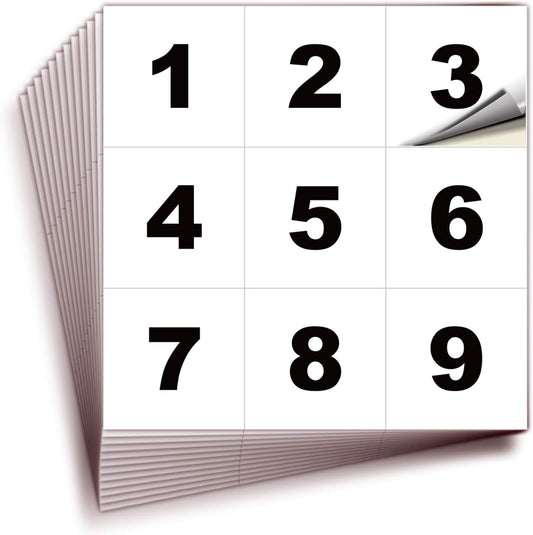 iSYFIX White Consecutive Number Stickers – 1 to 100, 2-inch, 1 Set – Vinyl Self Adhesive Premium Decal, Ideal for Inventory, Storage, Organizing, Boxes, Bins, Toolbox, Lockers & More, Indoor/Outdoor