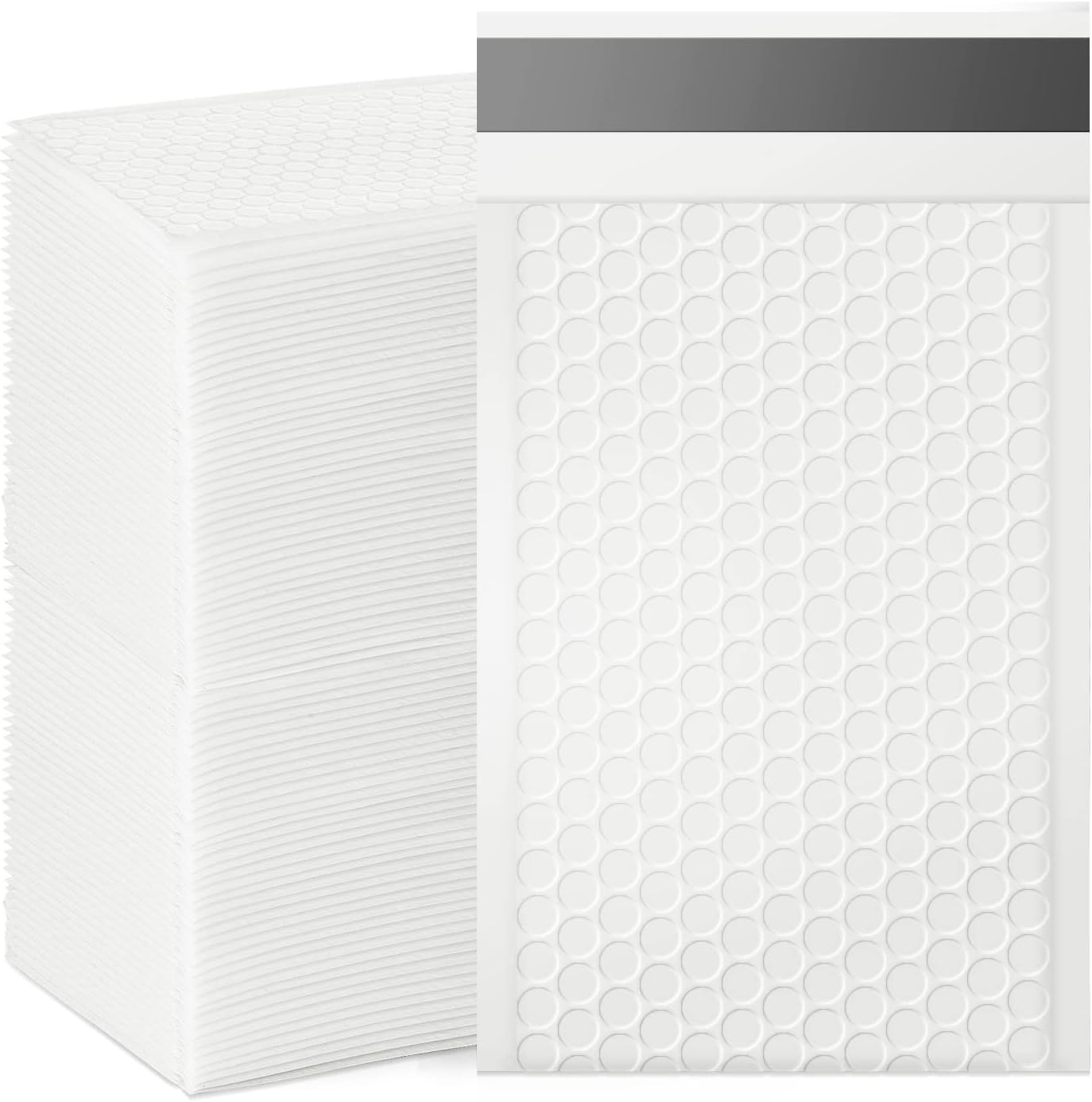Bubble Mailers, 4x7 Inch Padded Bubble Mailers Pack of 100 Bubble Envelopes Opaque Self Seal Adhesive Waterproof Bags for Shipping and Packaging (White, 4x7-100Pc)