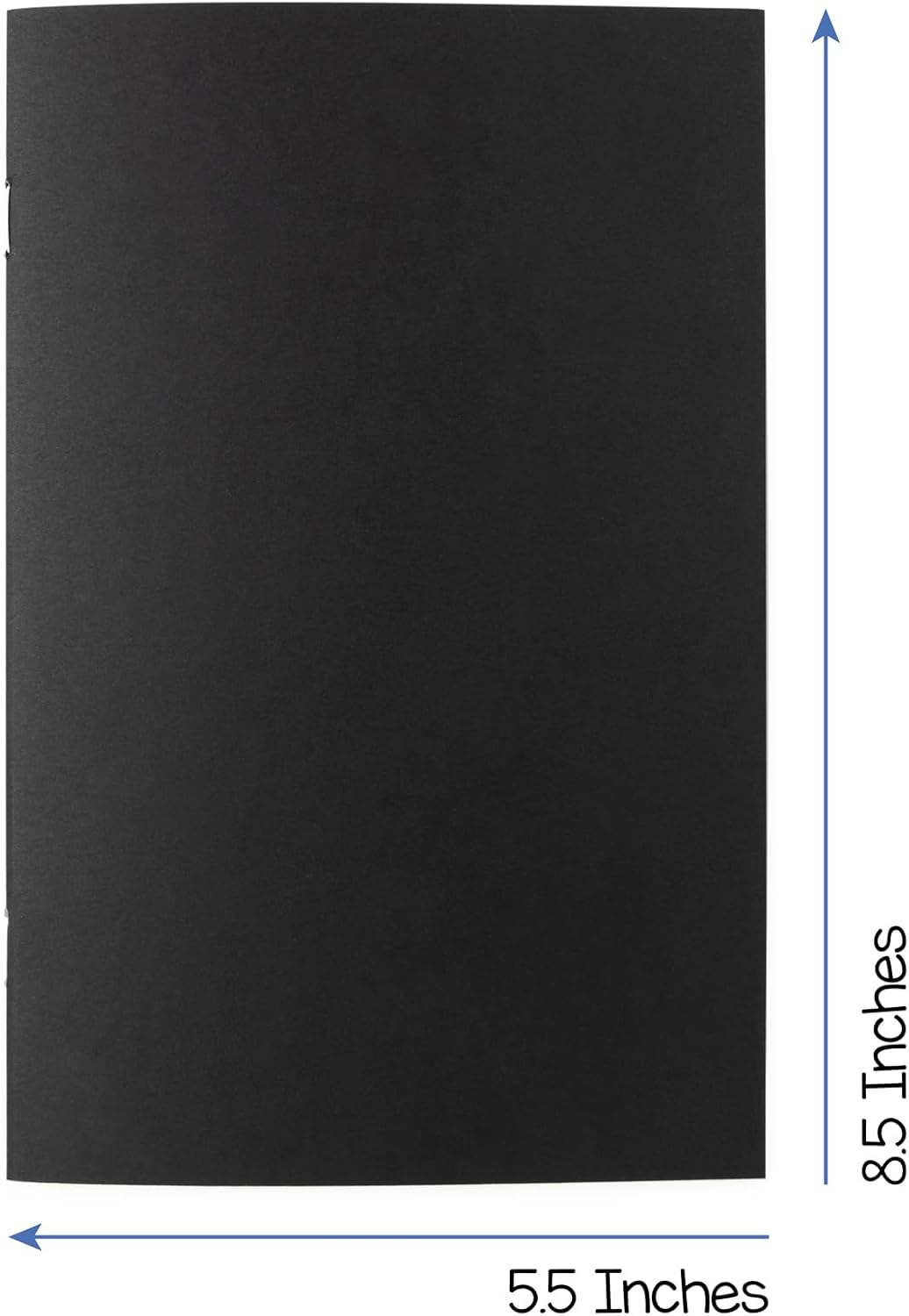 Hygloss Blank Books 5.5 x 8.5 Inches - 20 Pack – Black Color Paperback for Drawing & Writing – Empty Books for Journaling, Sketching or Arts & Craft