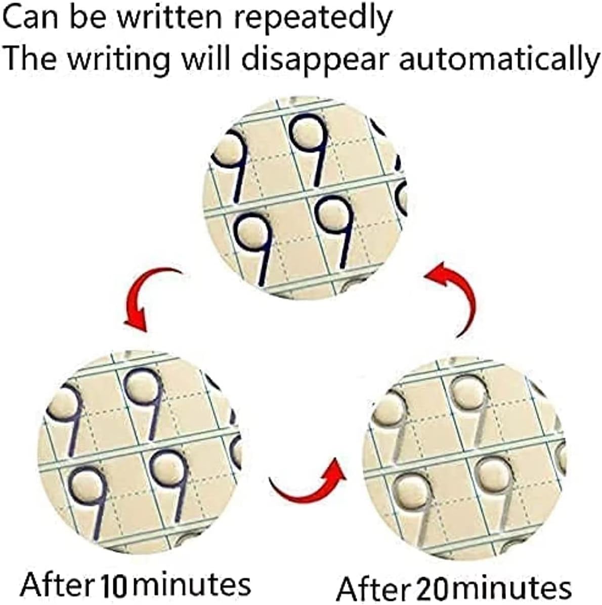 Magic Ink Copybooks for Kids Reusable Handwriting Workbooks for Preschools Grooves Template Design and Handwriting Aid (4)