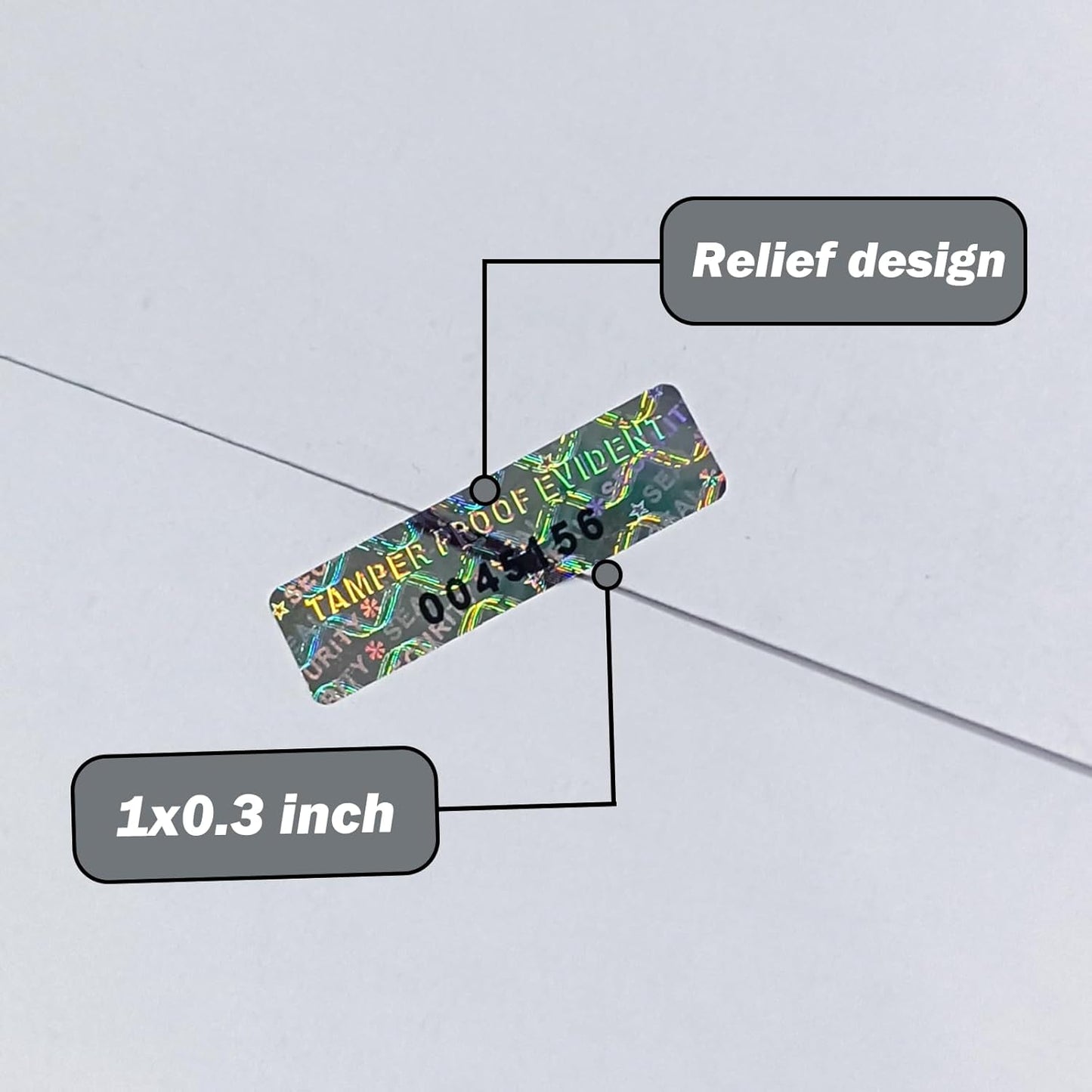 680pcs Tamper evident Hologram Stickers Original Security Labels Warranty Void Seal Tamper Proof Sticker with Unique Serial Number 1x0.3inch