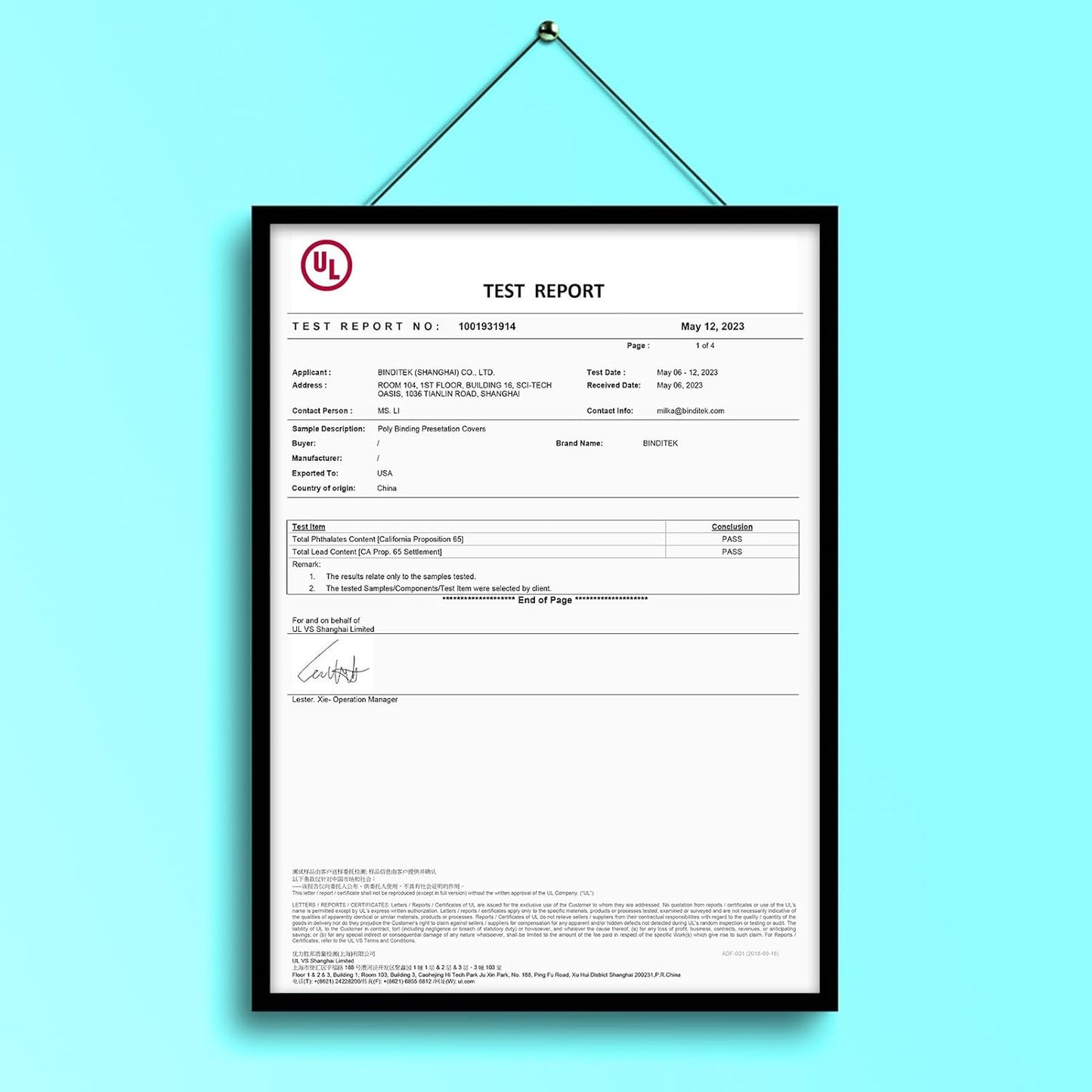 Binditek 15 Pack 8 Mil PVC Binding Presentation Covers, Semi-Transparent with Cube Pattern, 8-1/2 x 11" Letter Size, Square Corners, Un-Punched