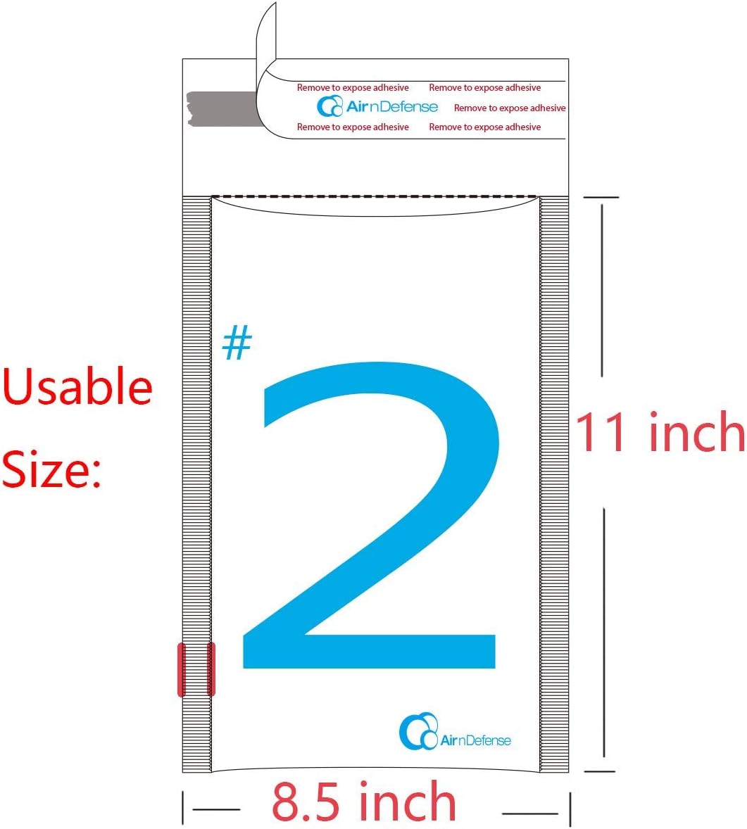 20/100/200/400/1000/2000/3000 pcs #2 8.5x12 Kraft Bubble Padded Envelopes Mailers Shipping Bags AirnDefense (3000)