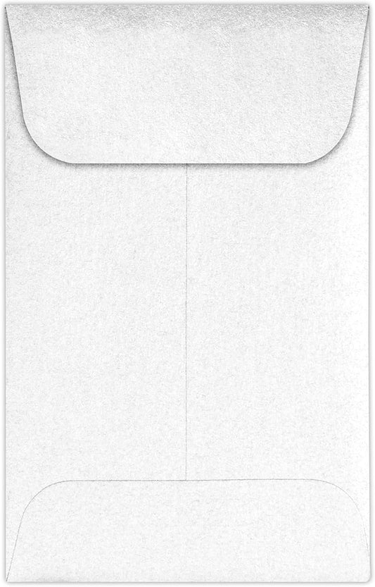 LUXPaper #1 Coin Envelopes | 2 1/4" x 3 1/2" | Crystal Metallic | 80lb. Text | 50 Qty