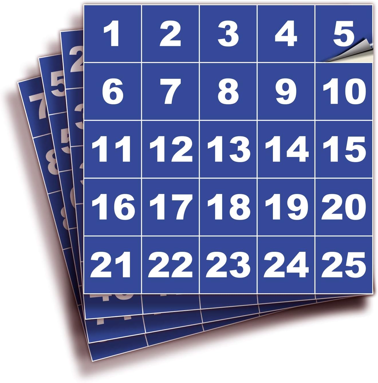 iSYFIX Blue Consecutive Number Stickers – 1 to 100, 1.5-inch, 1 set – Vinyl Self Adhesive Premium Decal, Ideal for Inventory, Storage, Organizing, Boxes, Bins, Toolbox, Lockers & More, Indoor/Outdoor