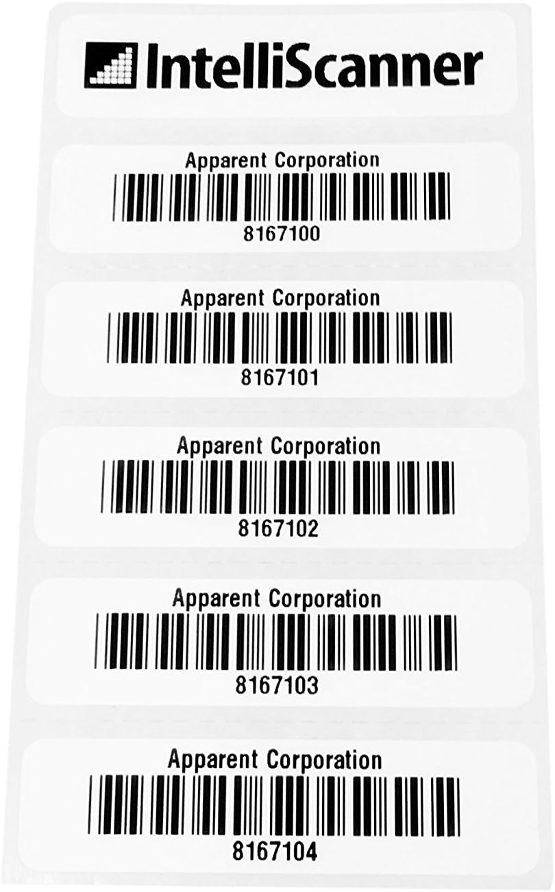 IntelliScanner Custom Barcode Asset Tags (Pack of 100 - Customized)