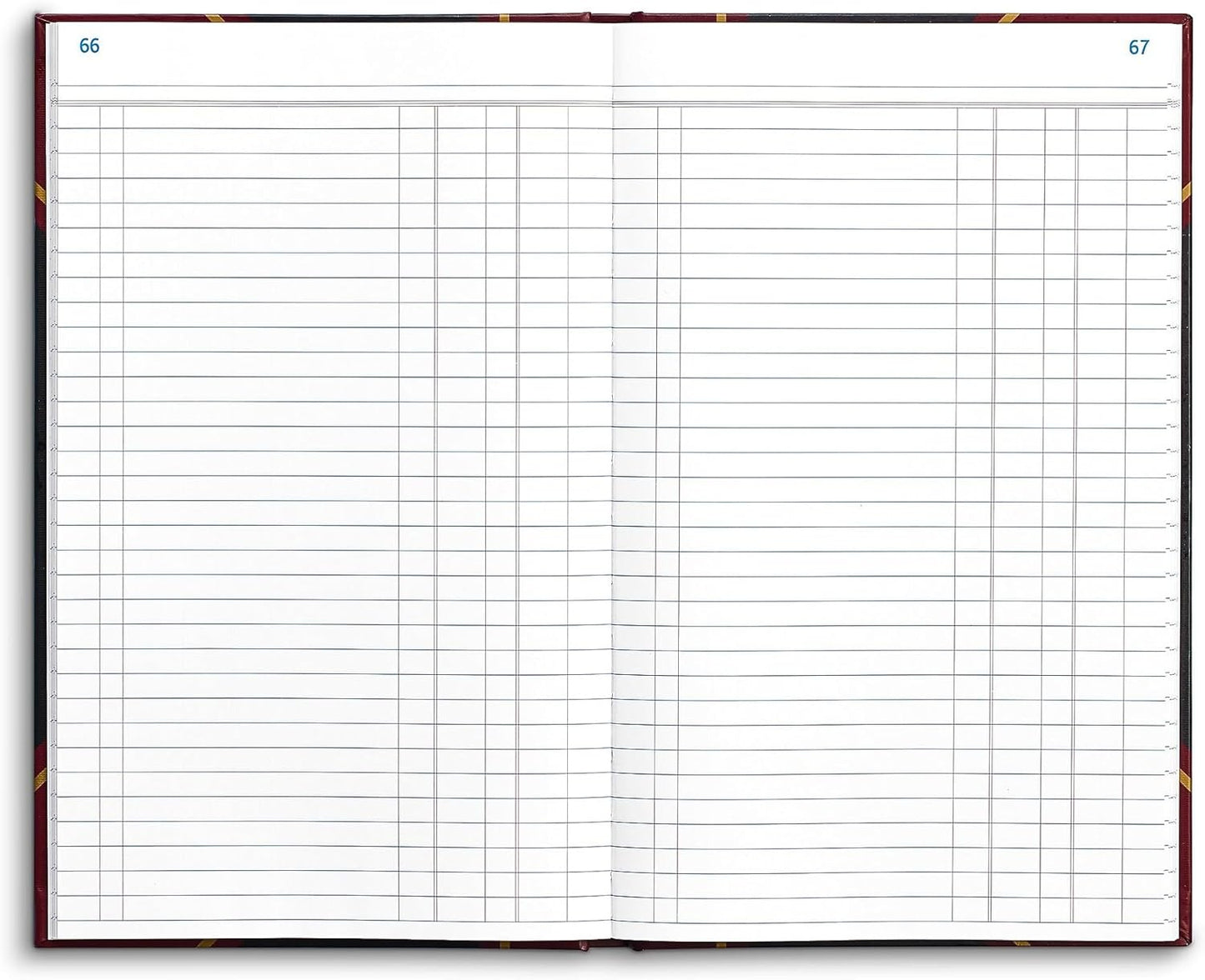 STAPLES 217679 Black Ledger Book 11-3/4-Inch x 7-5/16-Inch