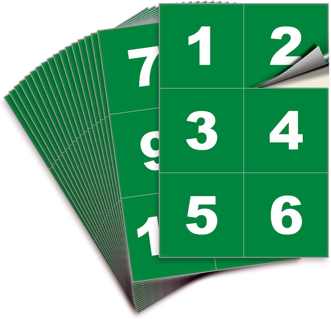 iSYFIX Green Consecutive Number Stickers – 1 to 100, 4-inch, 1 Set – Vinyl Self Adhesive Premium Decal, Ideal for Inventory, Storage, Organizing, Boxes, Bins, Toolbox, Lockers & More, Indoor/Outdoor