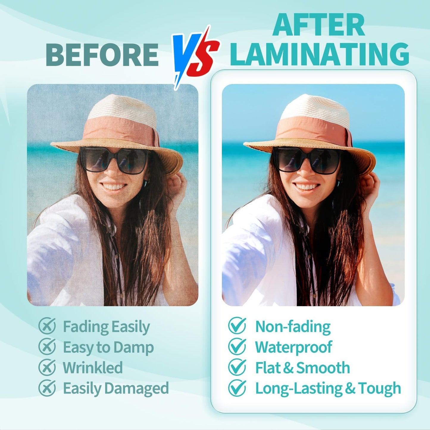 Binditek 300 Pack 5 Mil Thermal Laminating Pouches, 9x11.5 Inches Laminating Sheets, for Letter Size, Ultra Clear, Glossy, Hold 8.5x11 Inches, Heat Seal, School Office Supplies