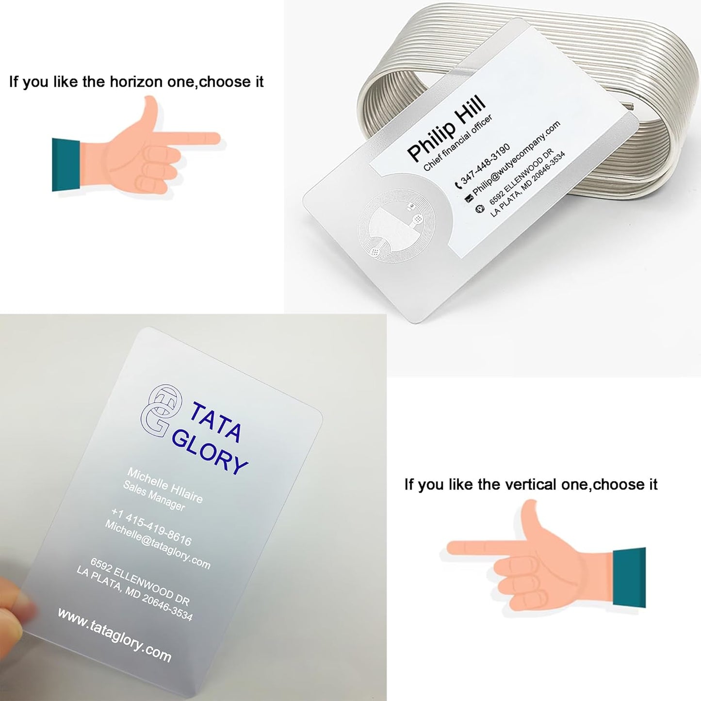 Custom Frosted Plastic Business Name Cards,Personalized Waterproof Calling Cards with Your Text/logo/image, Thick PVC business card for small business (Frosted matte business card)