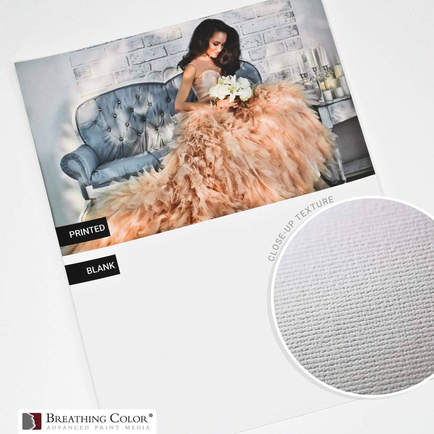 Premium Lyve Matte Canvas Paper Perfect For Use on Professional Makes and Models of Epson, Canon and HP printers preferred by Professionals. 19 mil textured Canvas offered in a 17 inch by 40 ft roll