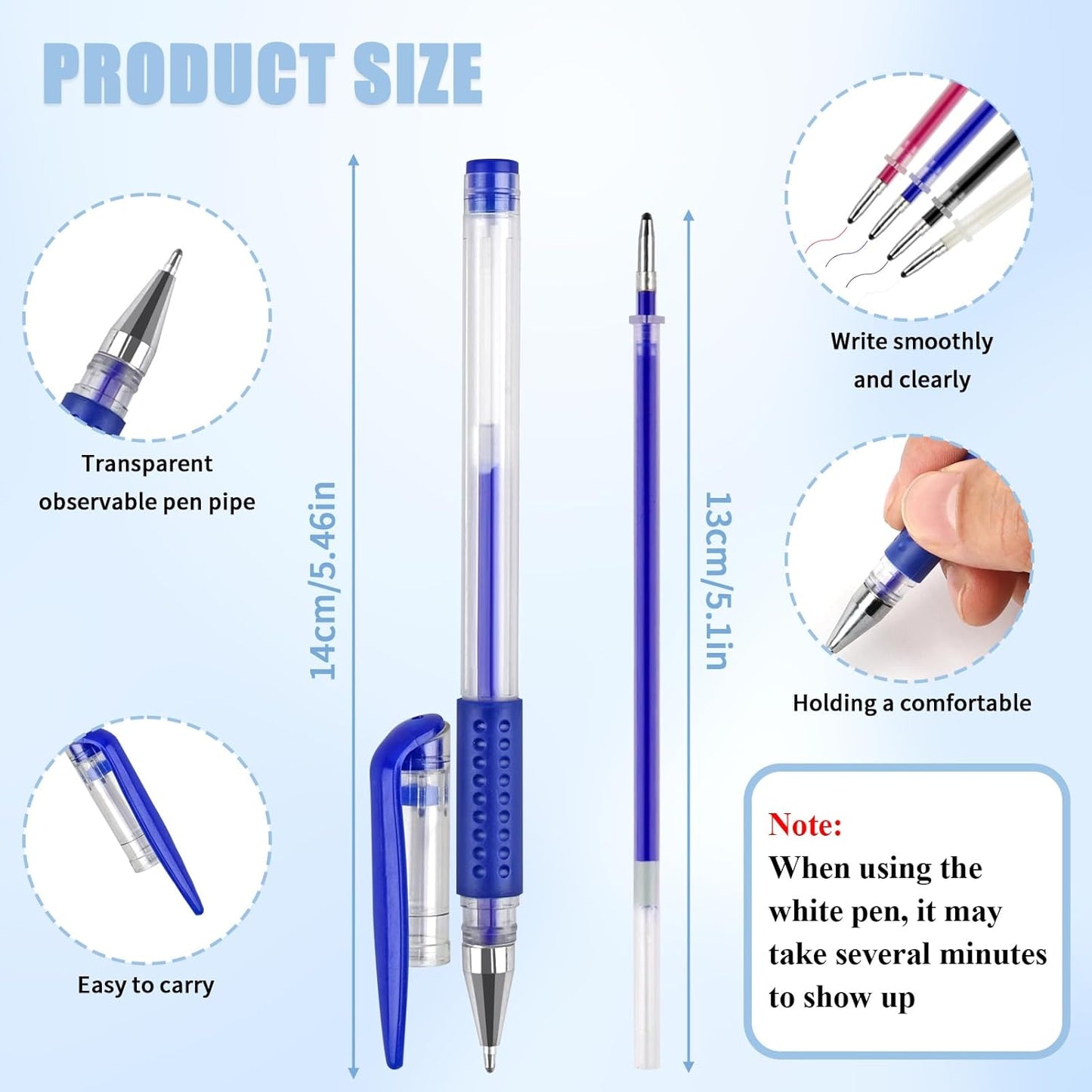 12 Pcs Heat Erasable Pens for Fabric with 96 Refills, Fabric Marking Pens for Sewing, Quilting, Embroidery, Dressmaking, Tailors Sewing Chalk Pencils