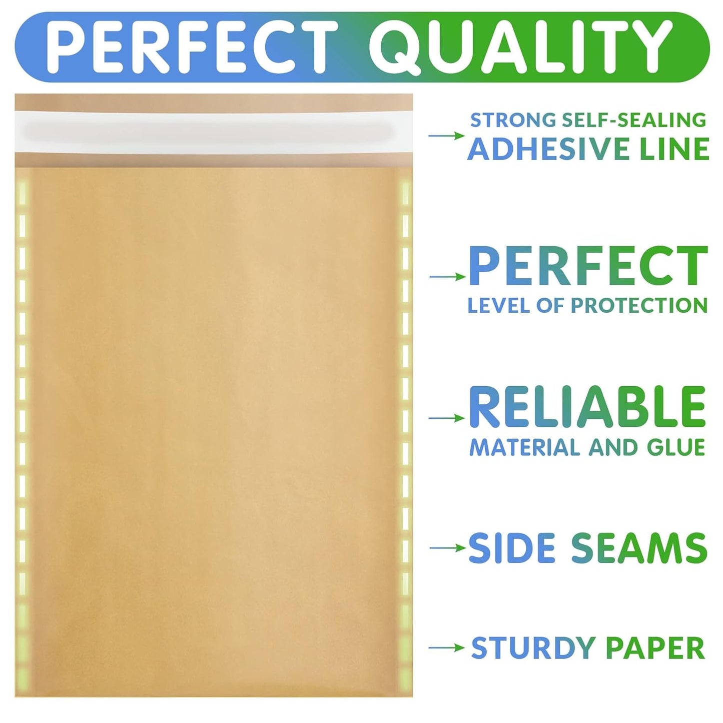Natural Kraft Bubble Mailer Envelopes, 14.25 x 19 Inches. 100 Pack Mail Padded Envelopes Self Seal. Waterproof Kraft Bubble Mailers. Tear-Resistant Mailing Envelope Padded. Sturdy Paper Mailer