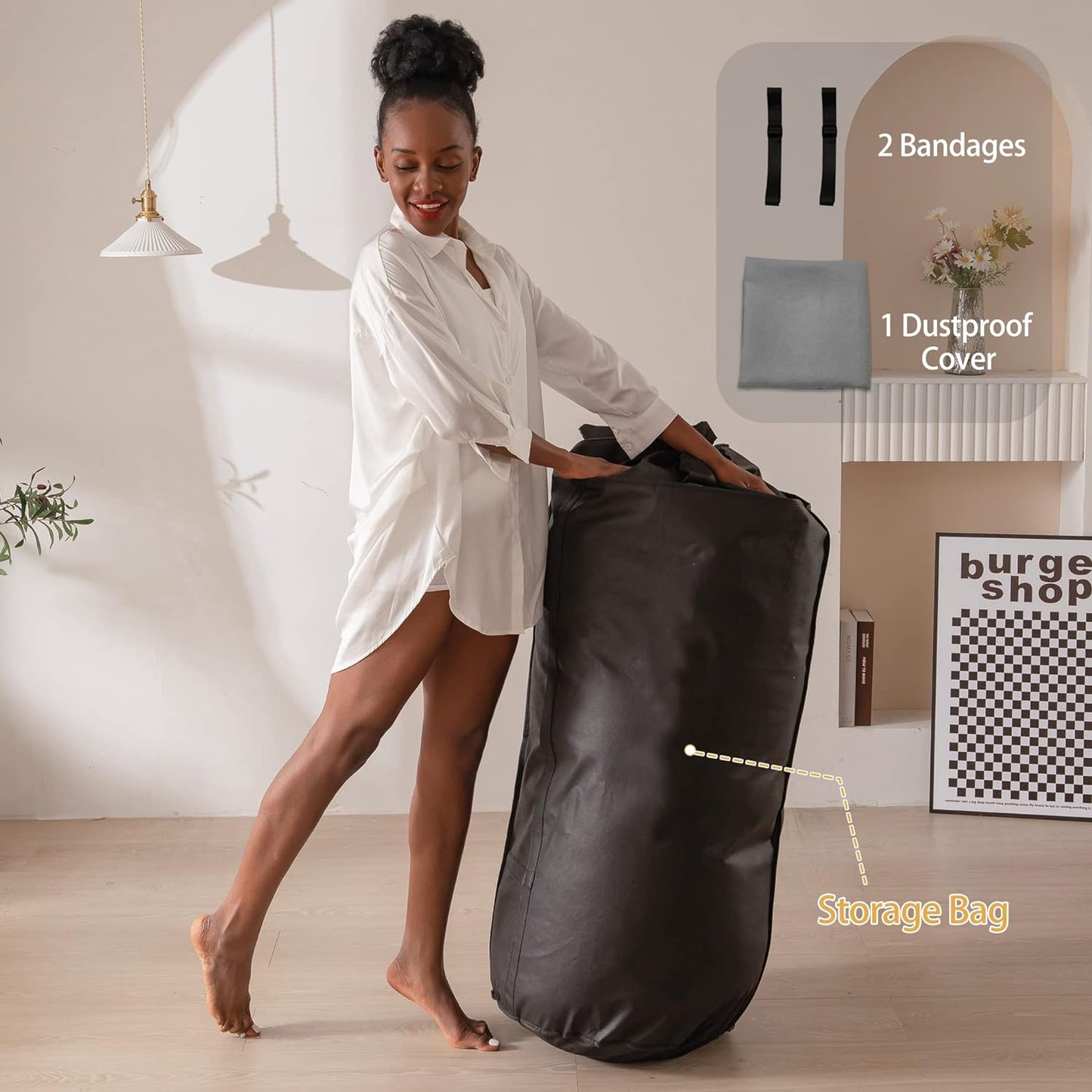 MAXYOYO Japanese Floor Mattress Futon Mattress, Thicken Tatami Mat Sleeping Pad Foldable Roll Up Mattress Boys Girls Dormitory Mattress Pad Kids Floor Lounger Bed Couches and Sofas, Grey, King