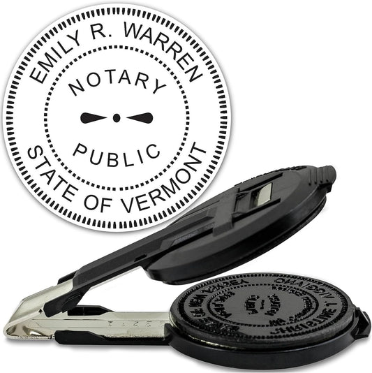 MaxMark Insert Only for Notary Seal Round Embosser for Vermont State