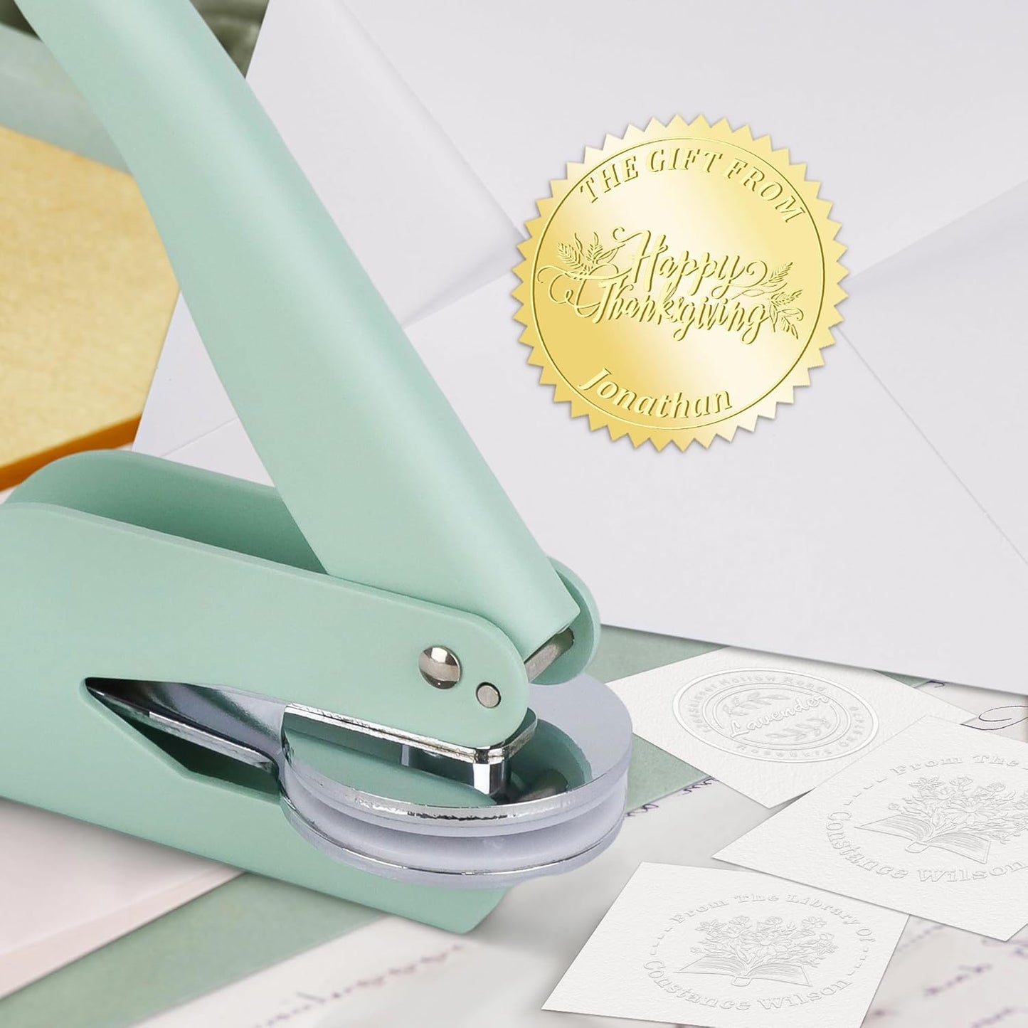 from The Library of Embossers & Stamps Custom Color Self-Inking Stamp with Your Name or Design Great for Personalizing Books, Text Books and Journals (11)