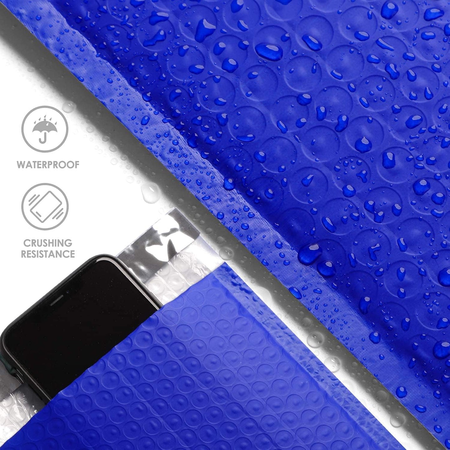 Metronic 800PC Bubble Mailers 4x8 Bulk Small Bubble Mailer Self-Seal, Mailing Envelopes, Padded Envelopes, Packaging for Small Business, Jewelry, Father's Day Gift, Royal Blue