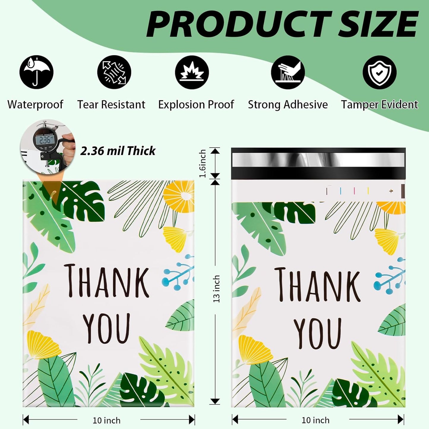Oududianzi Poly Mailers 10x13, 100PCS Shipping Bags, Mailing Bags, Packaging Bags, Mailers Poly Bags, Polymailer Packaging Bags for Small Bussiness
