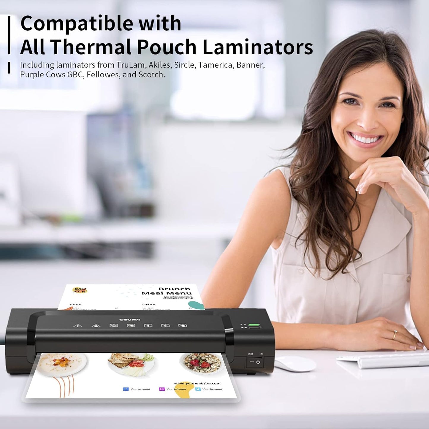 5 mil Thermal Laminating Sheets 10000 Packs, 9” x 11.5” Clear Laminating Pouches Holds 8.5 x 11 Inch Sheet, Letter Size Lamination Paper for Laminator - Rounded Corner