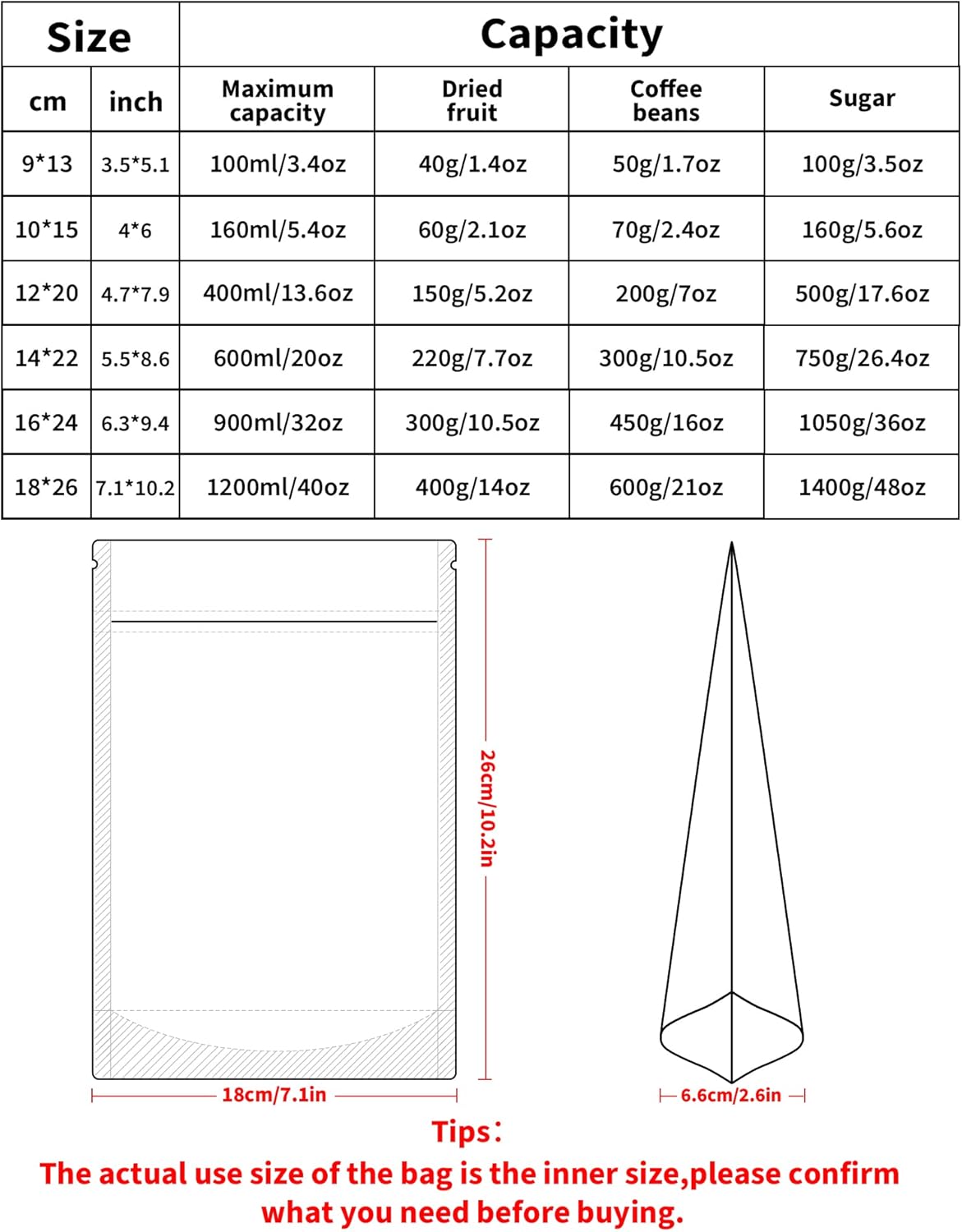 100 Pack Resealable Stand Up Bags,7.1" x 10.2" Smell Proof Pouch Sealable Foil Pouch Bags for Packaging (Blue)