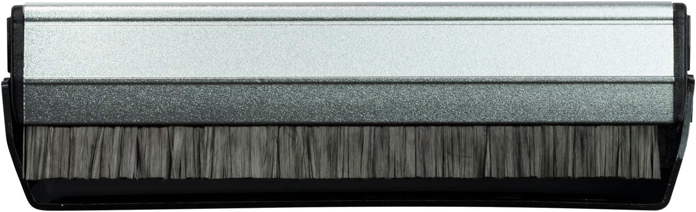 Music Hall H1 Carbon Fiber Vinyl Record Cleaning Brush with Anti-Static Fibers and Support Stand