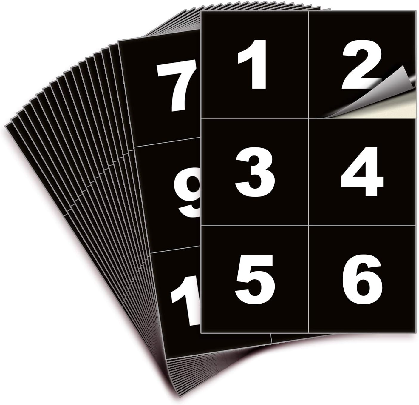 iSYFIX Black Consecutive Number Stickers – 1 to 100, 4-inch, 1 Set – Vinyl Self Adhesive Premium Decal, Ideal for Inventory, Storage, Organizing, Boxes, Bins, Toolbox, Lockers & More, Indoor/Outdoor