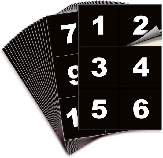 iSYFIX Black Consecutive Number Stickers – 1 to 100, 3-inch, 1 Set – Vinyl Self Adhesive Premium Decal, Ideal for Inventory, Storage, Organizing, Boxes, Bins, Toolbox, Lockers & More, Indoor/Outdoor