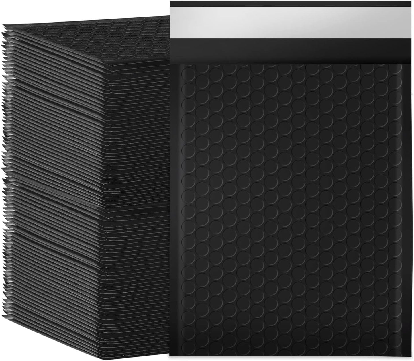 packbabol Bubble Mailers, 6x9 Inch Poly Padded Bubble Mailers Pack of 100 Bubble Envelopes Opaque Self Seal Adhesive Waterproof Bags for Shipping and Packaging(Black,6x9-100Pc)