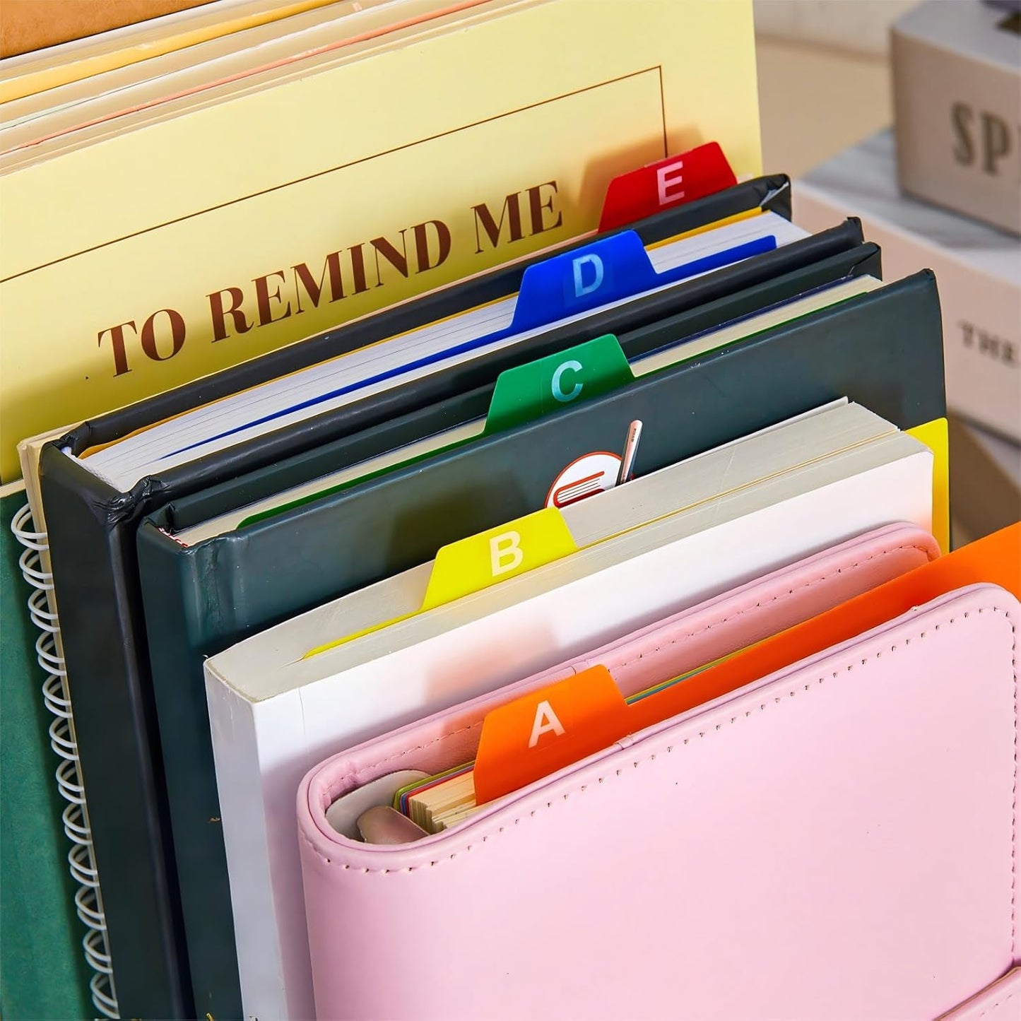 Lewtemi 50 Pcs Index Card Dividers 3 x 5 Inch Index Card Dividers with Tabs Guides with 2 Pcs Alphabet Number Stickers for Office Recipe Business (Assorted Color)