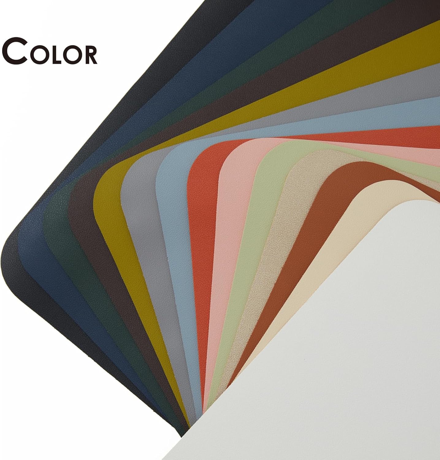 Leather Desk Mat - Non-Slip PU Pad for Home and Office - Ideal for Large Mouse Pad and Desk Mats (Olive Green, 36"x 17")