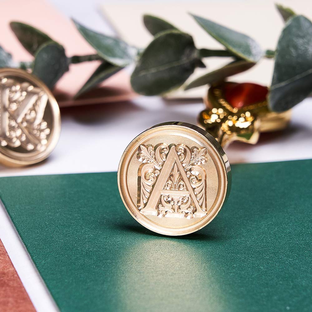 Letter X Alphabet Sealing Wax Stamp, Initial Sealing Wax Seal Stamp, Gold