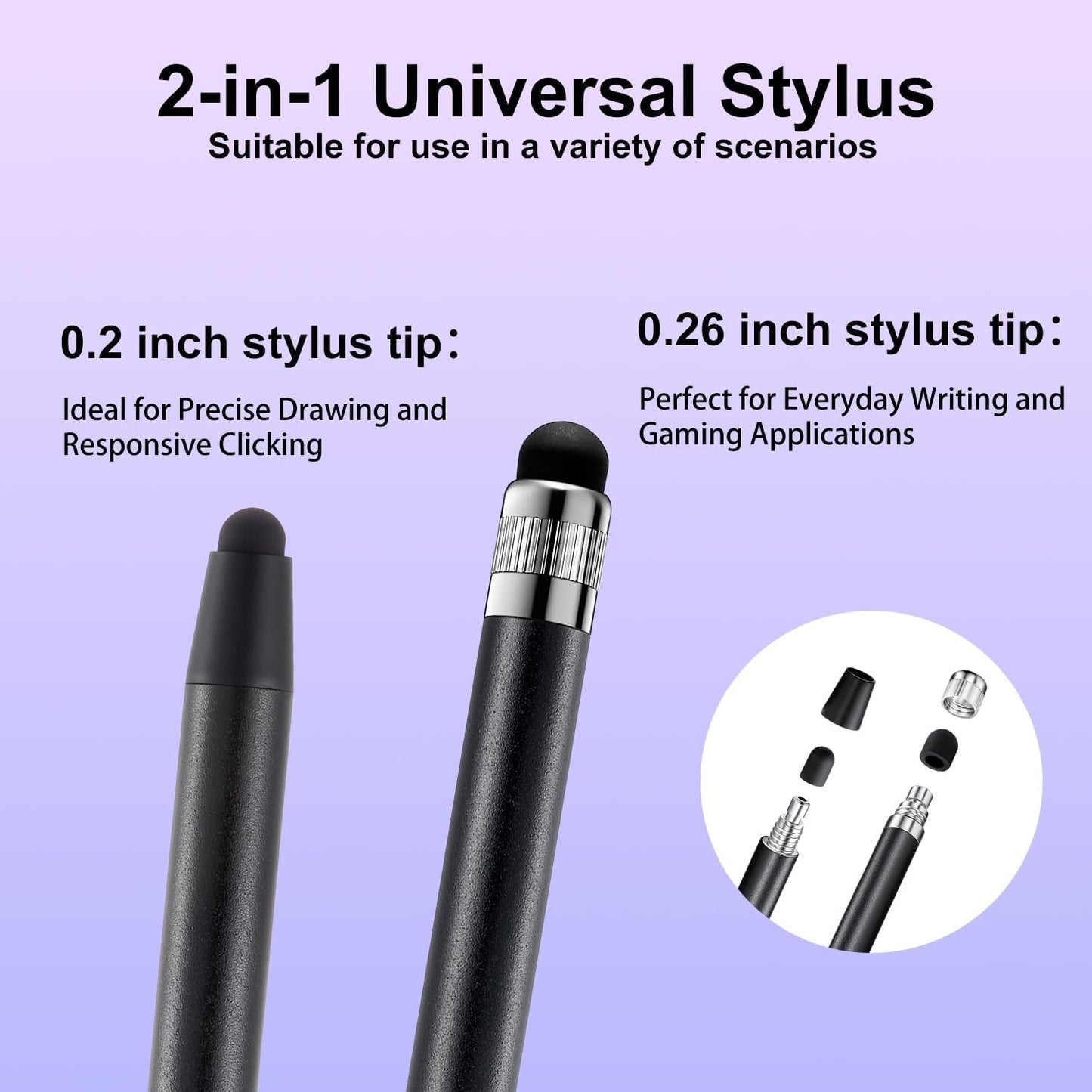 Stylus Pen for Touchscreen, ChaoQ 10pcs High Sensitivity and Precision Stylus Pen for iPad iPhone Android Suitable for All Touch Screens