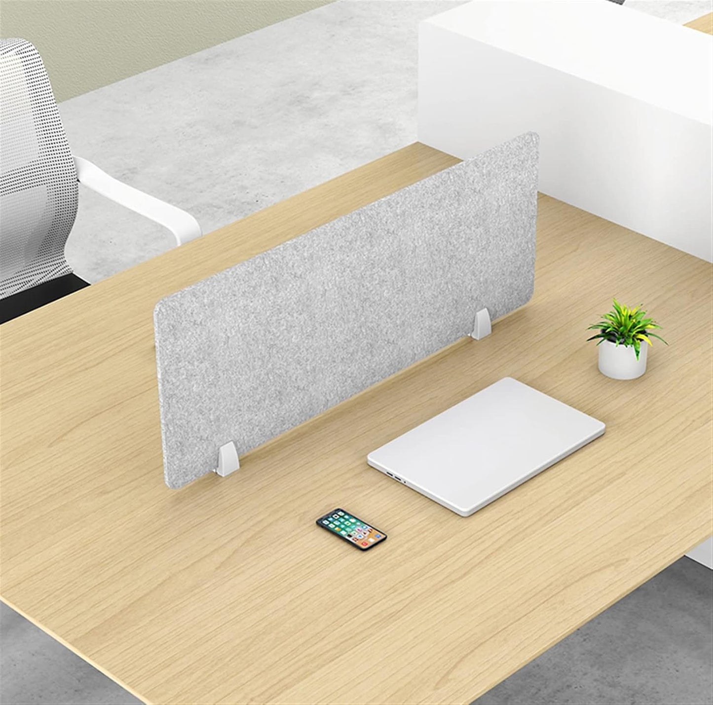Icegrey Acoustic Desk Divider Privacy Panel Removable Sound Absorbing Desk Partition Board with 2 Clips for Student Call Centers Offices Braries Classrooms Library, Green, 19.5x11.7