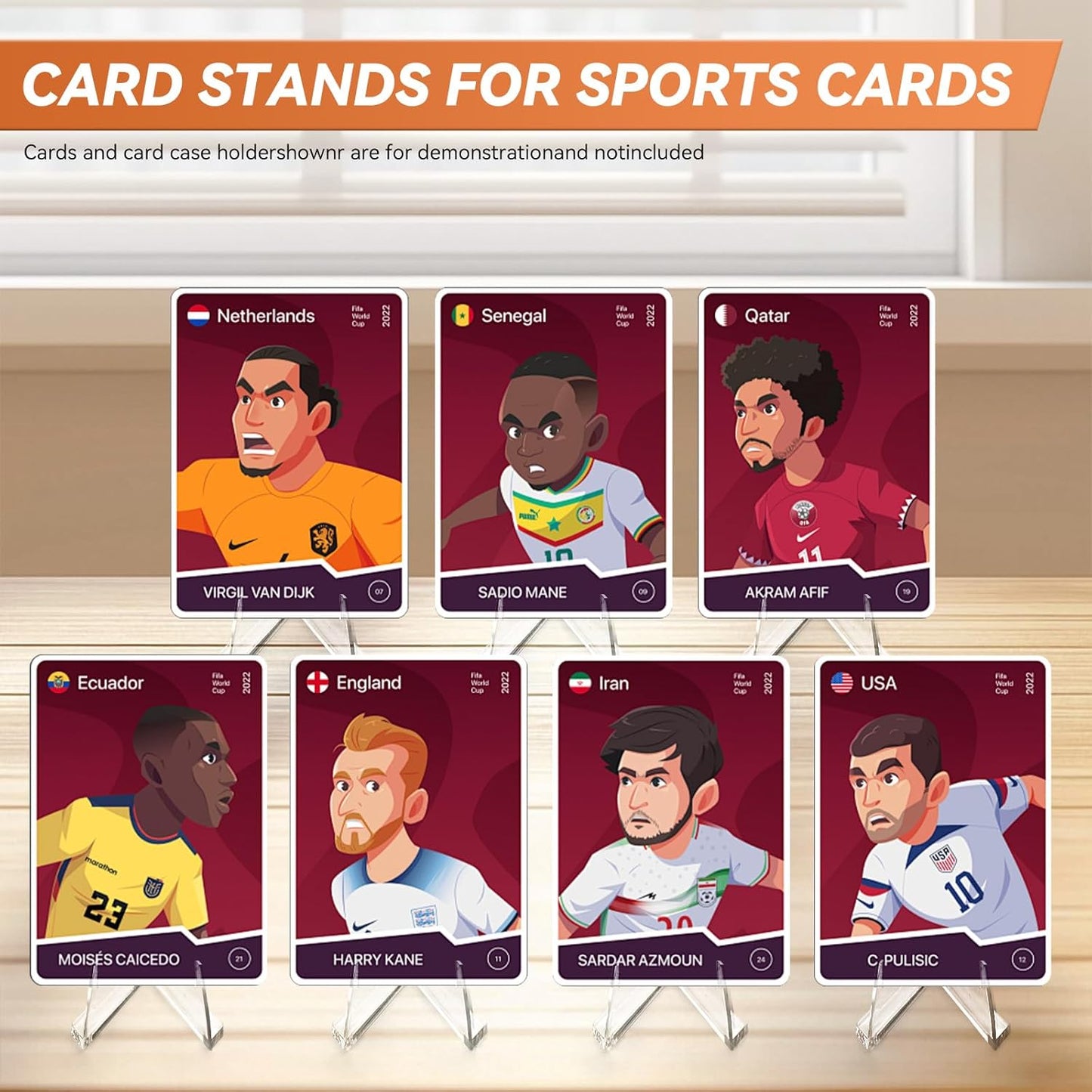 30 Packs Card Display Stand, Mini Clear Easel Stand Holder for Sports Coin Cards Reinforced Design Acrylic Versatile Use