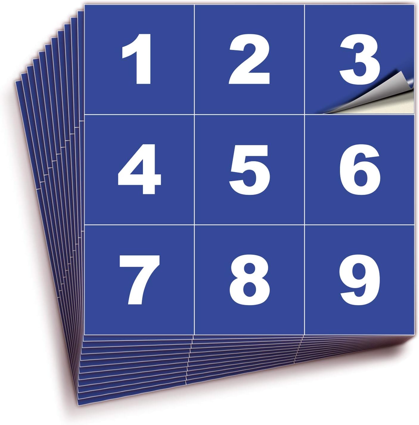 iSYFIX Blue Consecutive Number Stickers – 1 to 100, 2-inch, 1 Set – Vinyl Self Adhesive Premium Decal, Ideal for Inventory, Storage, Organizing, Boxes, Bins, Toolbox, Lockers & More, Indoor/Outdoor