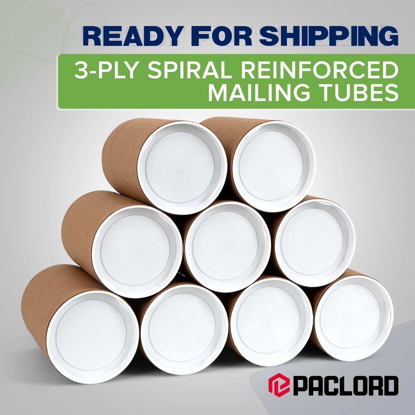 4" x 6" Reinforced Kraft Paper Mailing Tubes, Pack of 12 Tubes with 2 Caps Each – USPS Approved Poster Tube – Made in USA Cardboard Tube for Shipping and Storing Posters, Prints, Artwork, Documents