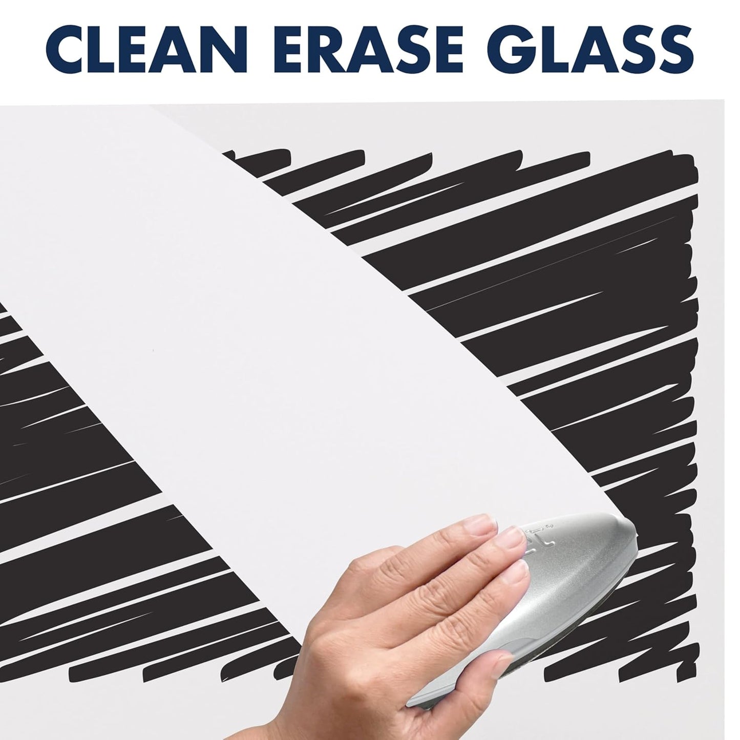 Quartet Glass Whiteboard, Magnetic Dry Erase Board, Wall Mounted Whiteboard for Office, School and Home, 74" x 42", White (G7442IMW)