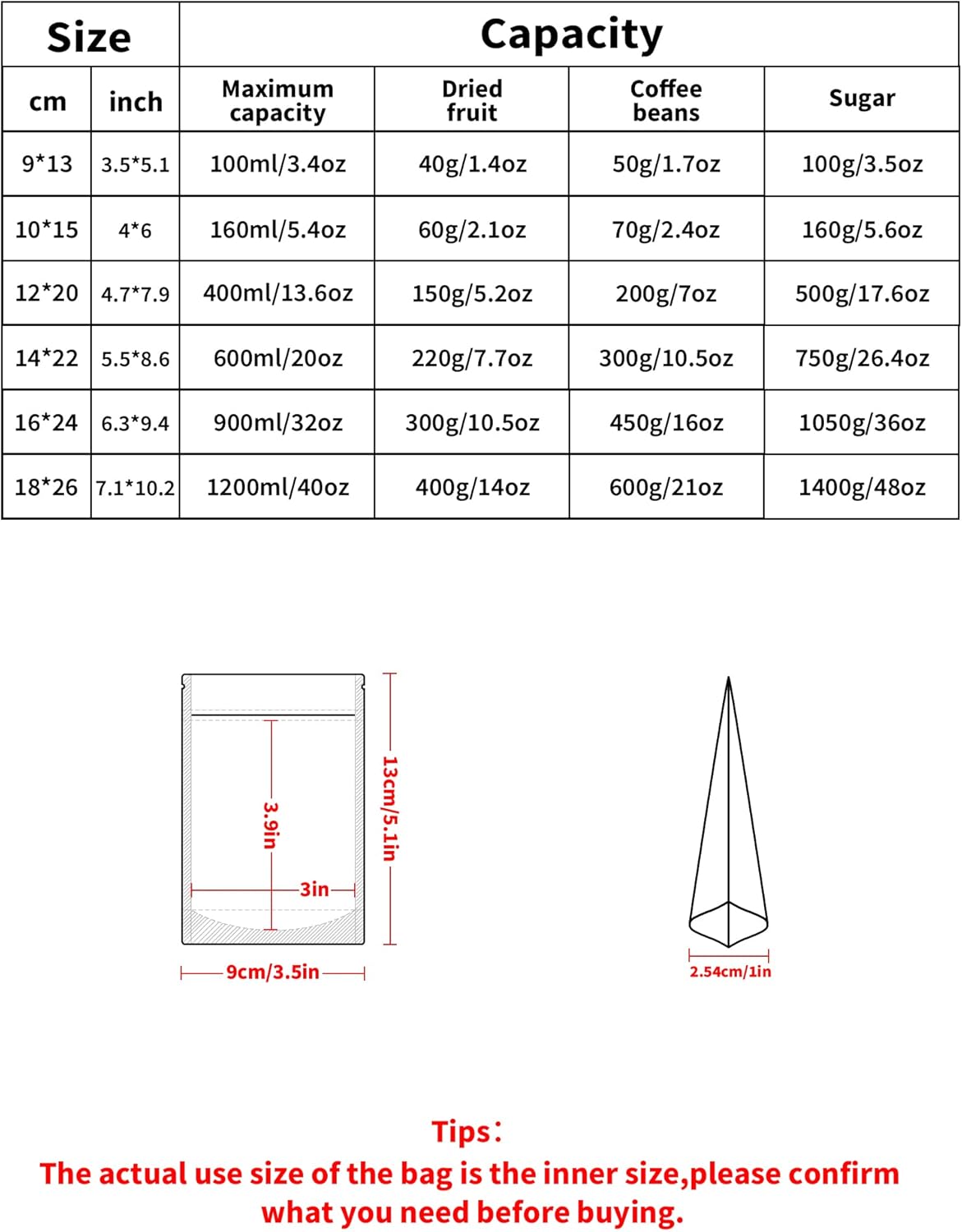 100 Pack Resealable Stand Up Bags,Smell Proof Pouch Sealable Foil Pouch Bags for Packaging (Gold, 3.5" x 5.1")